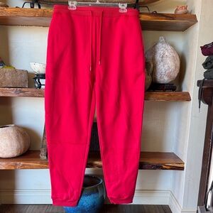 Vibrant Red Men's Joggers